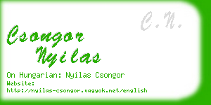 csongor nyilas business card